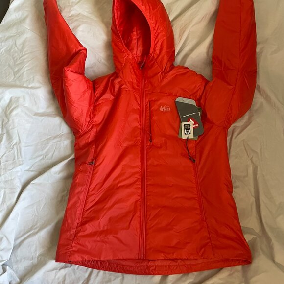 Women's REI Flash Insulated Hybrid Jacket, Medium, Coral color, NWT - Picture 1 of 10
